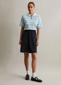 Ausgestellter Rock aus TENCEL™ Lyocell