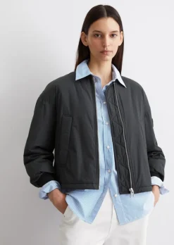 Aviator-Blouson regular aus recycelten Textilien