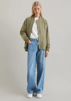 Aviator-Blouson relaxed aus recyceltem Polyester-Twill