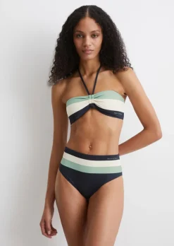 Bandeau-Bikini-Top aus recyceltem Material
