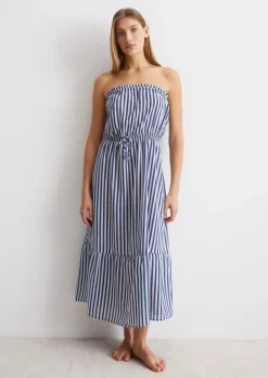 Bandeau-Strandkleid aus Recyling-Material