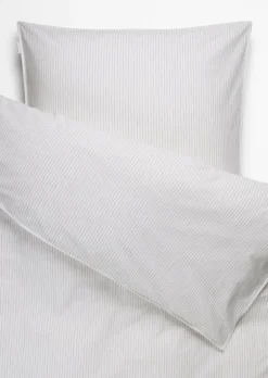 Bettwäsche-Set Model Classic Fine Stripe aus reiner Bio-Baumwolle