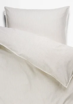 Bettwäsche-Set Model Classic Fine Stripe aus reiner Bio-Baumwolle