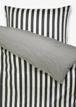 Bettwäsche-Set Model Classic Stripe aus Bio-Baumwoll-Satin