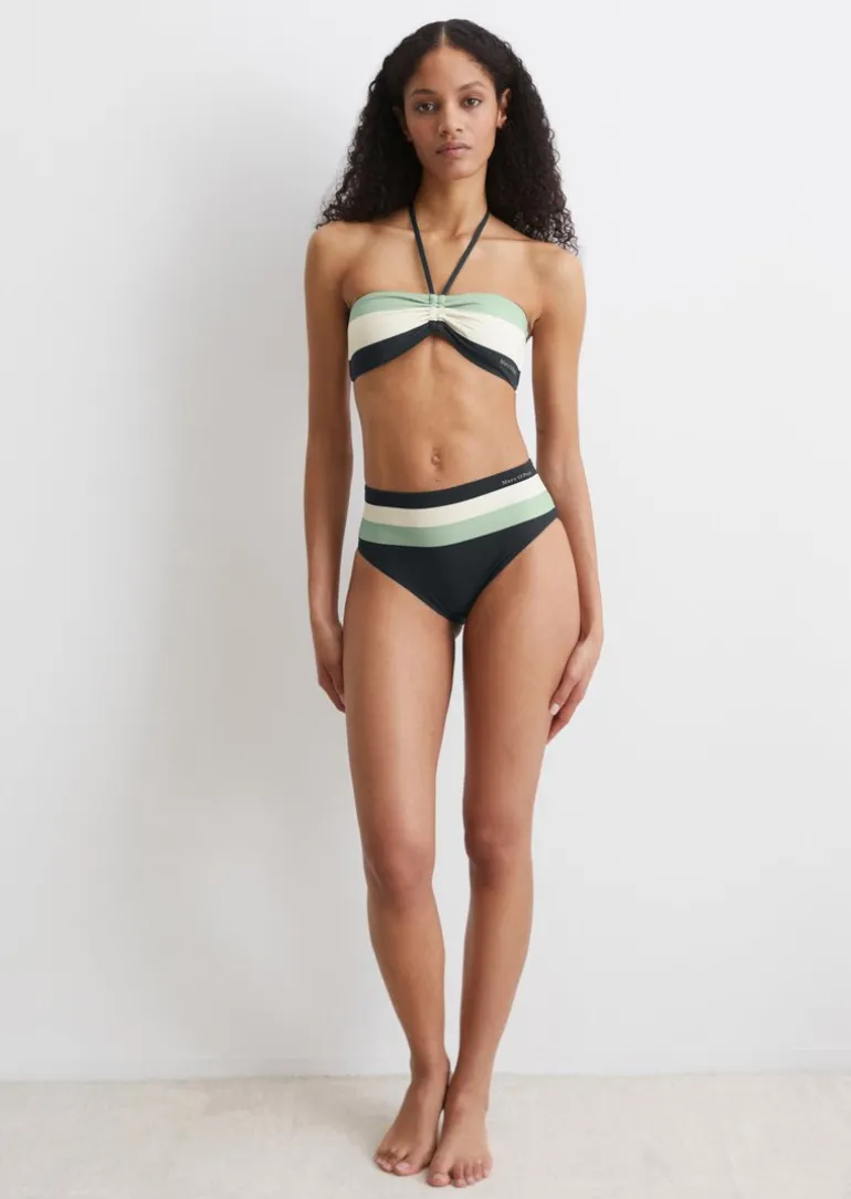 Bikini-Slip high waist aus recyceltem Material