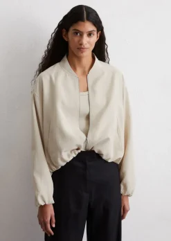 Blouson cropped aus TENCEL™ Lyocell-Leinen-Mix