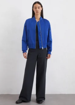 Blouson im Aviator-Stil regular aus recyceltem Polyester-Twill