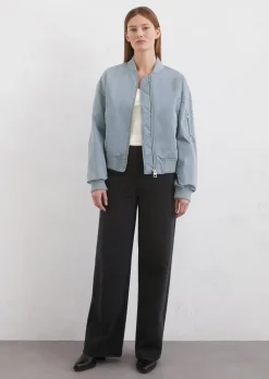 Blouson im Aviator-Stil regular aus recyceltem Polyester-Twill