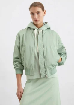 Blouson im Aviator-Stil regular aus recyceltem Polyester-Twill