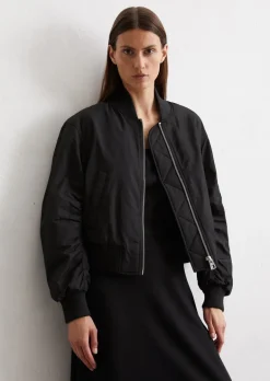 Blouson im Piloten-Stil regular aus recyceltem Polyester-Twill