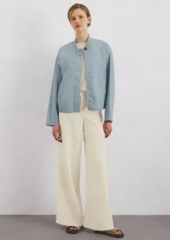 Blouson relaxed aus Organic-Cotton-Leinen-Mix