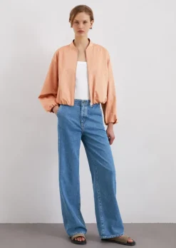 Blouson relaxed cropped aus Organic Cotton-Mix