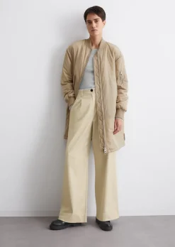 Blouson-Mantel regular aus Crinkle-Nylon