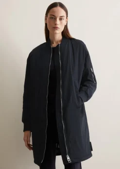 Blouson-Mantel regular aus Crinkle-Nylon