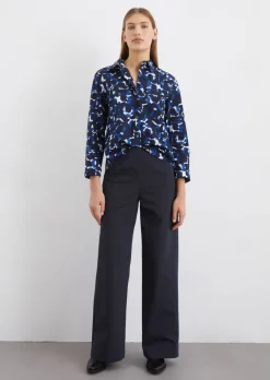 Bluse A-Shape aus Papertouch-Popeline