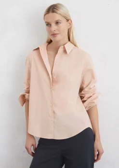 Bluse A-Shape aus Papertouch-Popeline