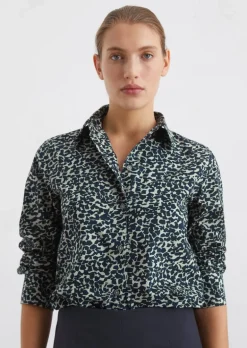 Bluse A-Shape aus Papertouch-Popeline