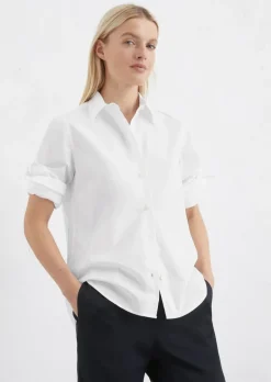 Bluse A-Shape aus Papertouch-Popeline