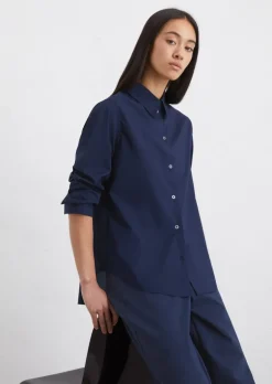 Bluse A-Shape aus Papertouch-Popeline