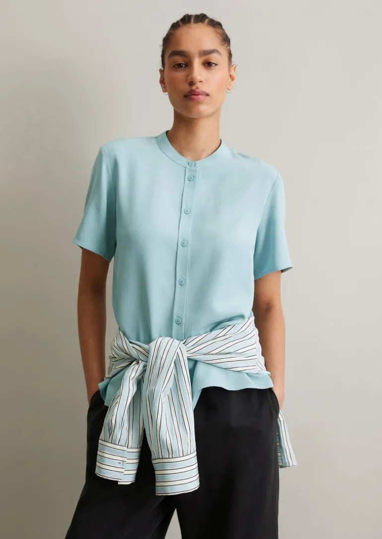 Bluse regular aus TENCEL™ Lyocell