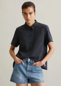 Bluse regular aus TENCEL™ Lyocell