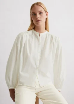 Bluse relaxed aus leichtem Baumwoll-Voile