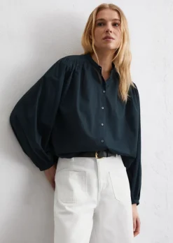 Bluse relaxed aus leichtem Baumwoll-Voile