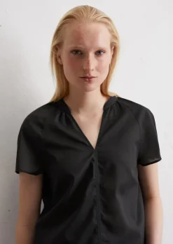 Blusen-Shirt regular aus leichtem Baumwolle-Voile