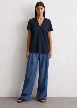 Blusen-Shirt regular aus leichtem Baumwolle-Voile