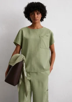 Blusenshirt regular aus TENCEL™ Lyocell