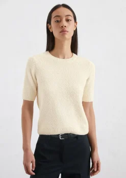 Bouclé-Pullover slim aus Organic Cotton-Mix