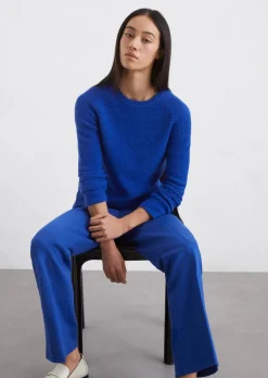 Bouclé-Pullover slim aus Organic Cotton-Mix