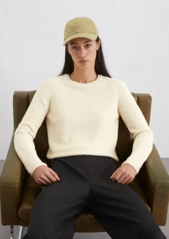 Bouclé-Pullover slim aus Organic Cotton-Mix