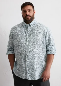 Button-Down-Hemd shaped aus reinem Leinen