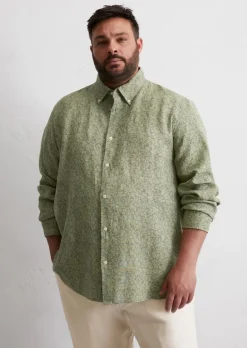 Button-Down-Hemd shaped aus reinem Leinen