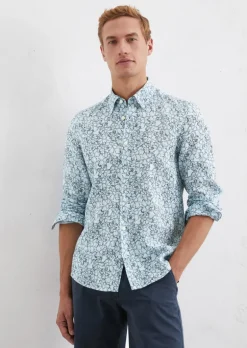 Button-Down-Hemd shaped aus reinem Leinen