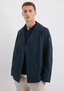 Cabanjacke aus wasserabweisendem Materialmix