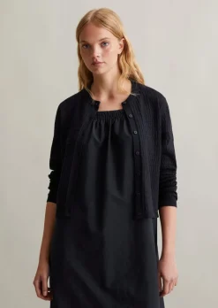 Cardigan regular aus softem Baumwollgarn