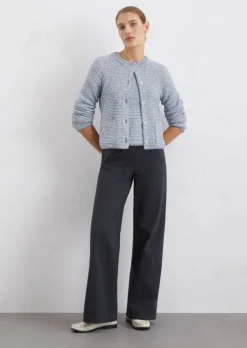 Cardigan slim aus Bouclé-Garn