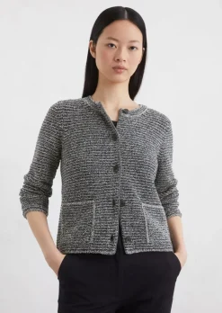 Cardigan slim aus Bouclé-Garn