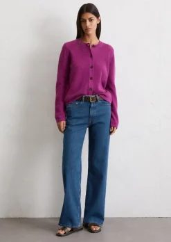 Cardigan slim aus Heavy-Weight-Organic-Cotton