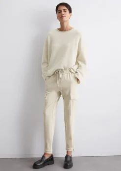 Cargo-Travelpants tapered aus kompaktem Jersey-Twill