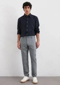 Chino Model Osby Jogger tapered aus Bio-Baumwoll-Leinen-Mix