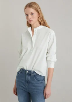 Crop-Bluse relaxed aus weicher Bio-Baumwolle