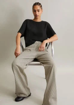 Crop-Blusenshirt relaxed aus TENCEL™ Lyocell