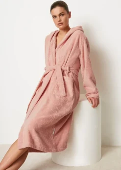 Damen-Bademantel Model Timeless mit Kapuze
