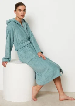Damen-Bademantel Model Timeless mit Kapuze