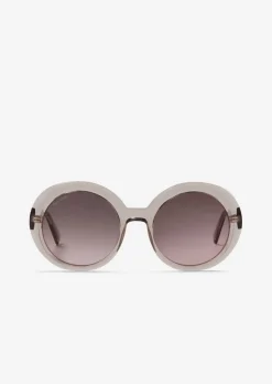 Damen-Sonnenbrille aus transparentem Bio-Azetat