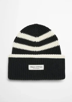 DfC Gestreifte Strickmütze aus Bio-Baumwolle