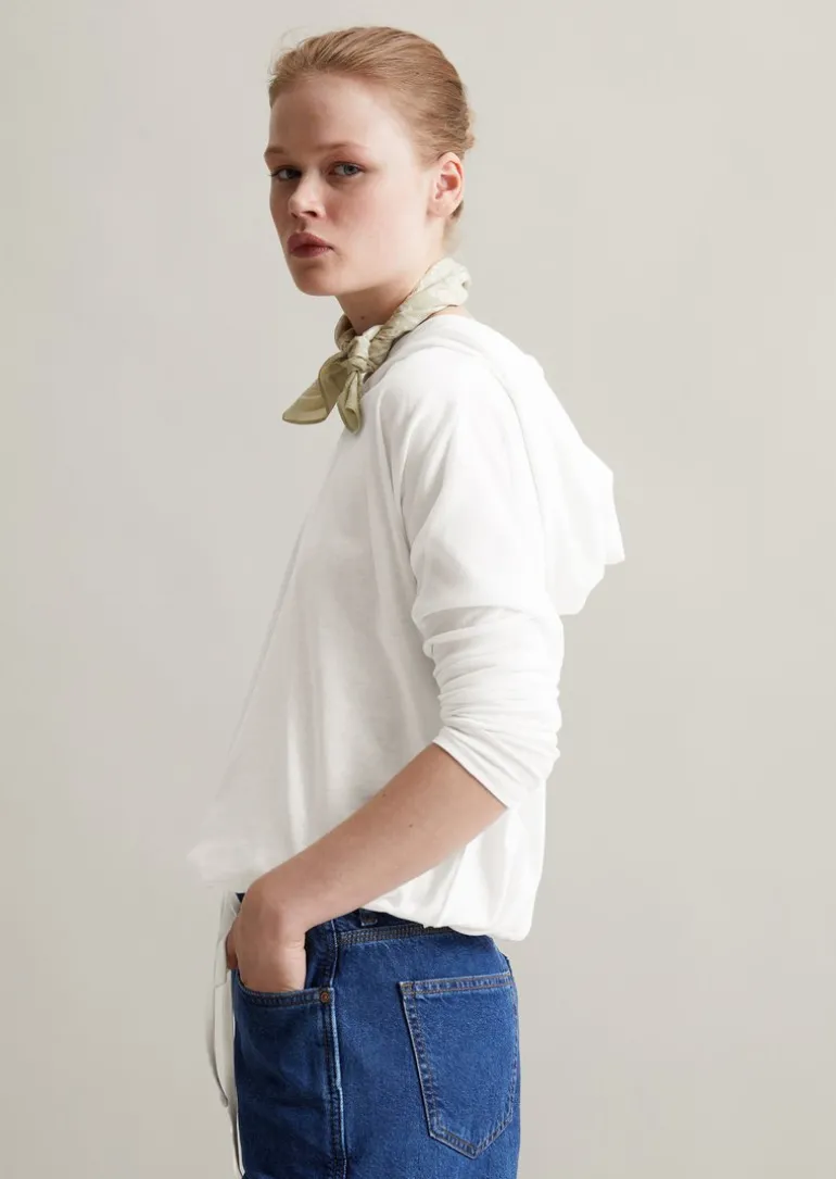 DfC Kapuzen-Longsleeve relaxed aus softem Organic Cotton